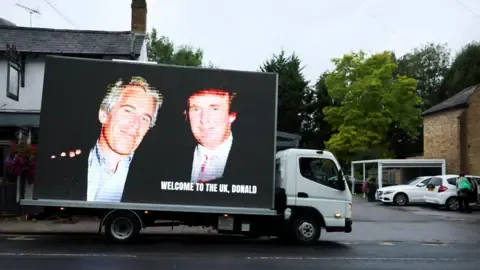 Several Detentions Carried Out Following Trump and Jeffrey Epstein Pictures Displayed on Windsor Castle